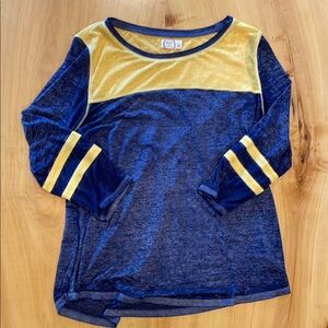 Maurices Blue and Yellow Women's Top